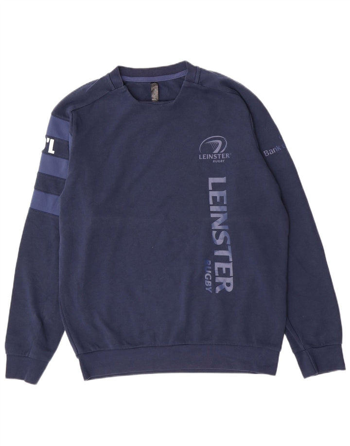 Adidas Hombre Graphic Sudadera Jumper Grande Azul Marino Algodón