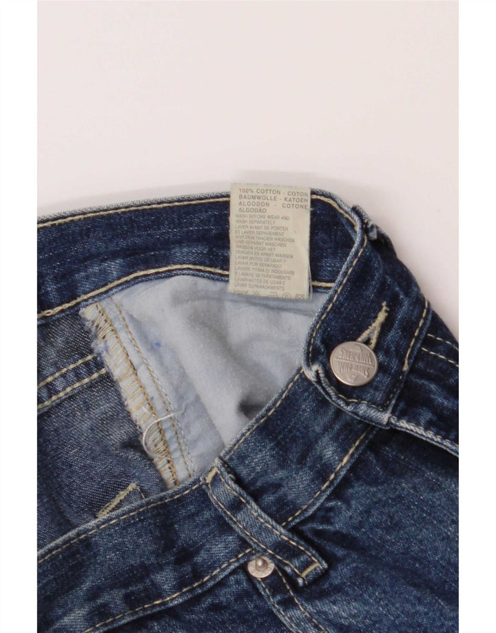 Wild Jeans Mujer Tiro Alto Acampanado IT 42 Mediano W26 L30 Algodón Azul