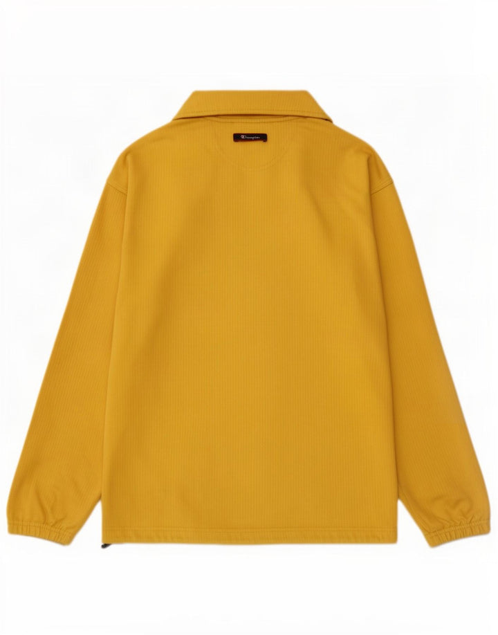 Champion Sudadera Con Cremallera Y Cuello Para Hombre Jersey Grande De Algodón Amarillo