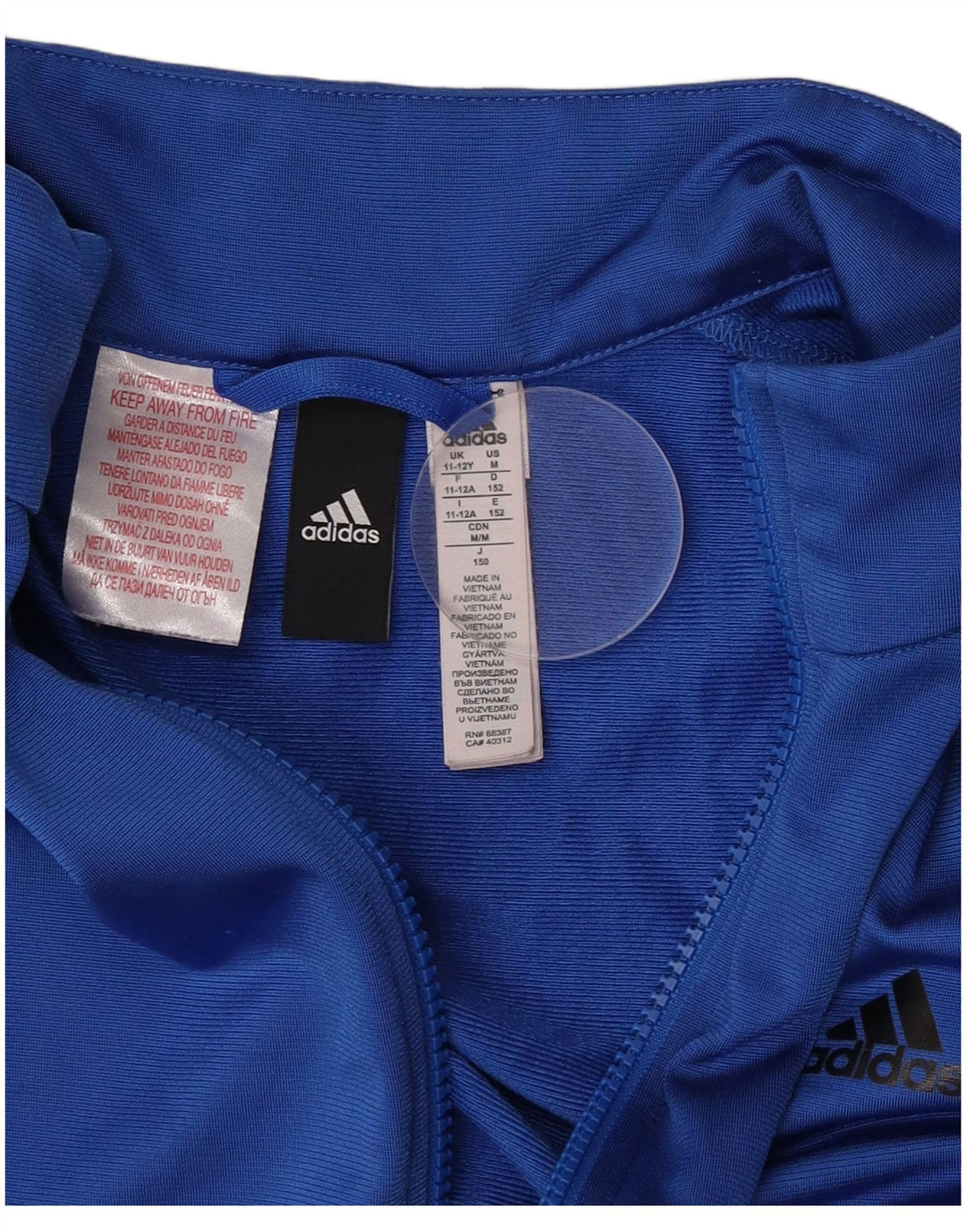 Adidas Chaqueta Chándal Niño 11-12 Años Azul Poliéster