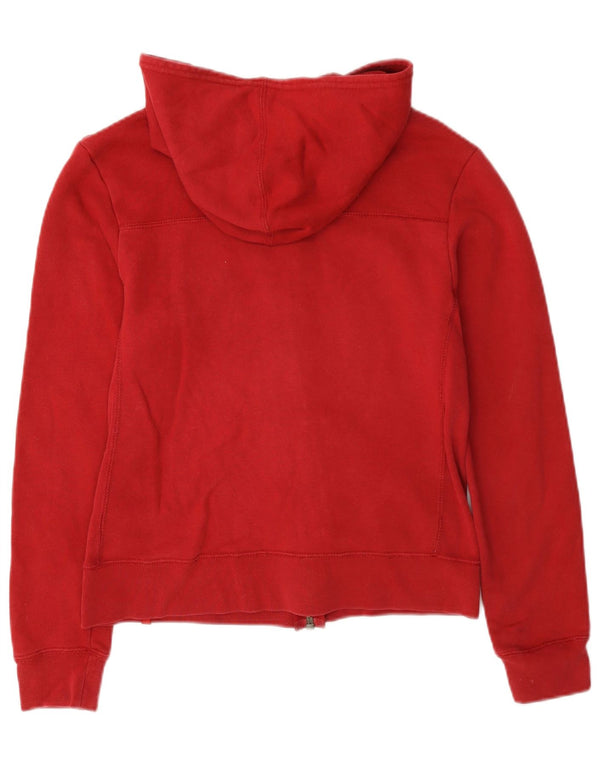 Levi's Suéter con capucha y cremallera corta para mujer UK 10 Small Red