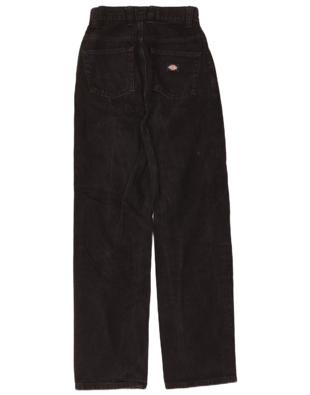 DICKIES Vaqueros de cintura alta para mujer W25 L30 Algodón negro