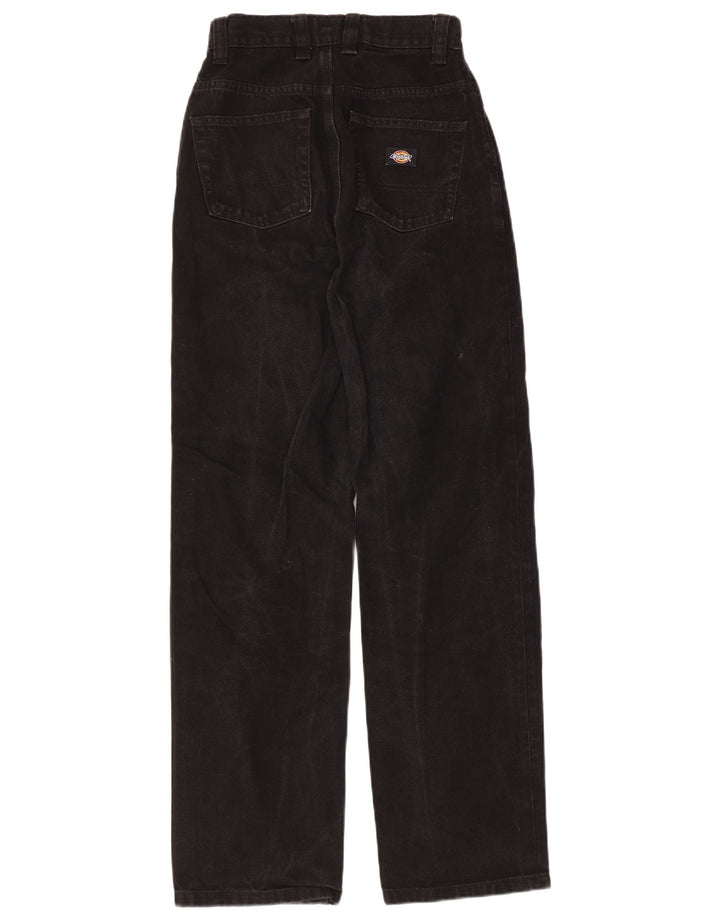 DICKIES Vaqueros de cintura alta para mujer W25 L30 Algodón negro