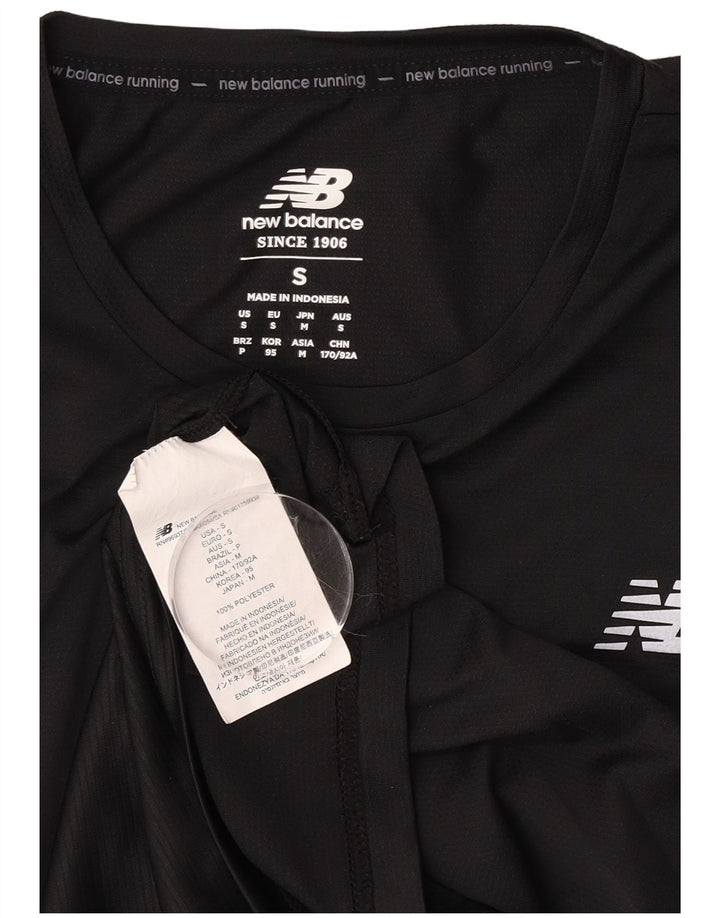 New Balance Hombre Camiseta Top Small Negro Poliéster