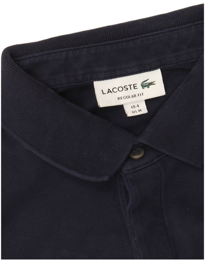 Lacoste Polo de ajuste regular para hombre talla 4 mediano azul marino