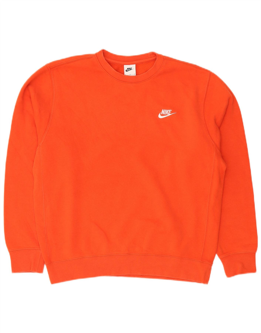 Nike Hombre Sudadera Jumper Medium Naranja Algodón