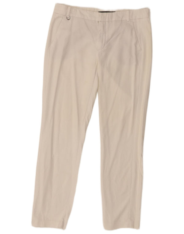 Zara Mujer Pantalón Chino Slim EU 36 XS W26 L27 Blanco