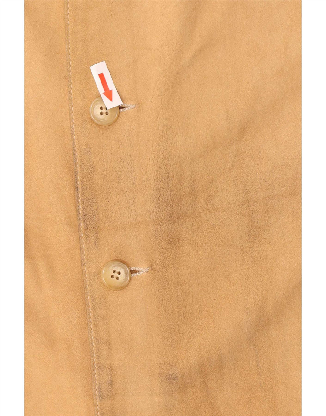 Enrico Mandelli Chaqueta de cuero para mujer UK 40 XL Marrón Clásico