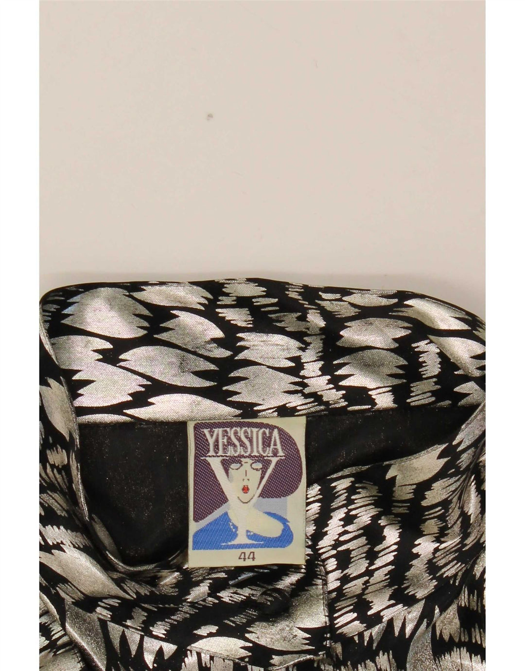 Blusa Camisa Mujer Yessica EU 44 XL Plata Estampado Animal Poliéster