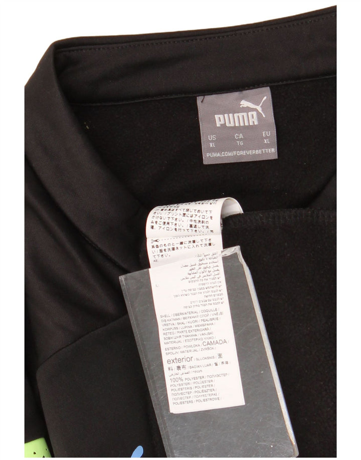 Puma Hombre Manchester City Jersey Chándal Top XL Negro Colorblock