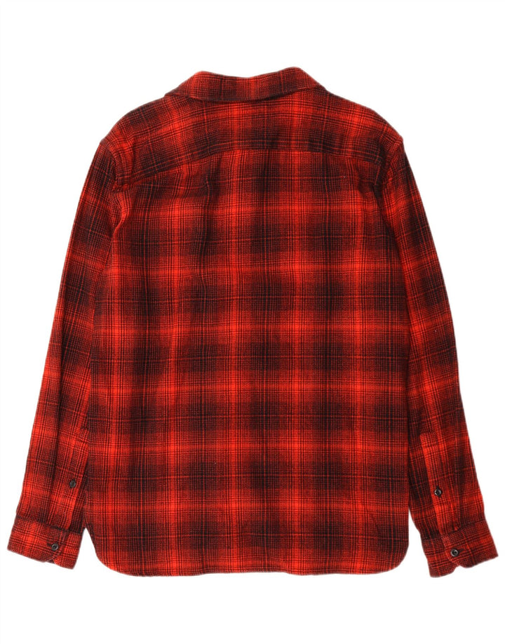 LEVI'S Camisa de franela estándar para hombre Algodón a cuadros rojos medianos