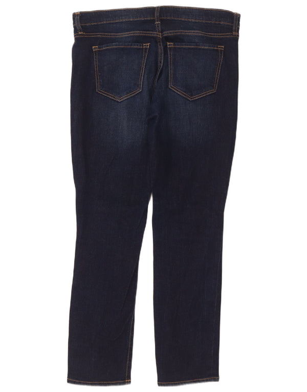 Gap Jeans rectos Droite para mujer UK 12 Medium W34 L29 Azul marino Algodón