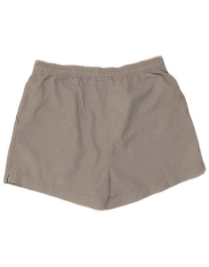 Adidas Pantalones cortos deportivos para mujer UK 12 Poliéster gris medio