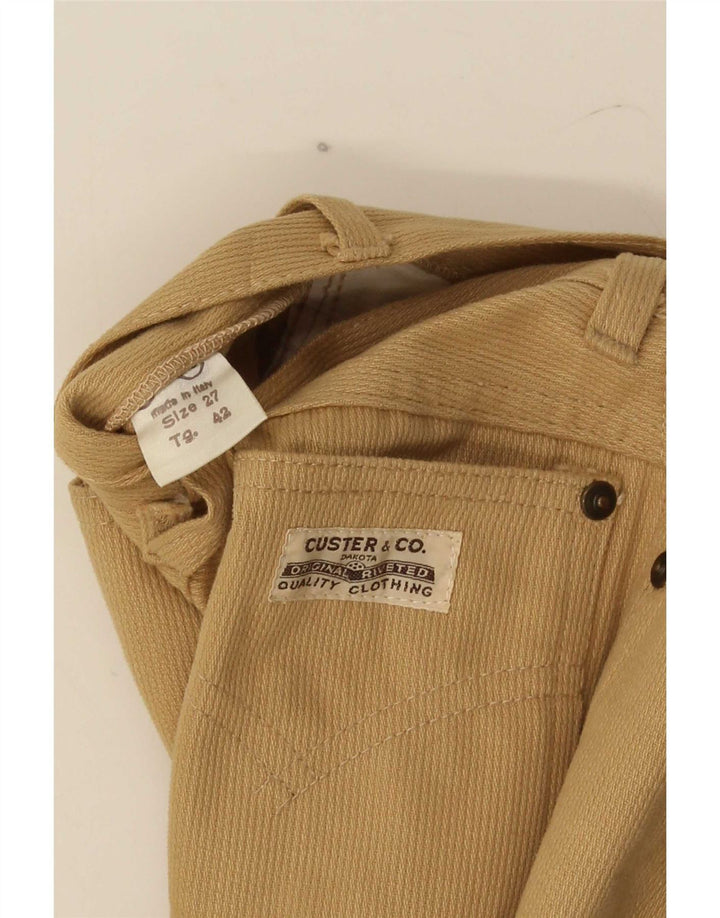 Pantalones casuales vintage con corte de bota para mujer W27 L32 Marrón
