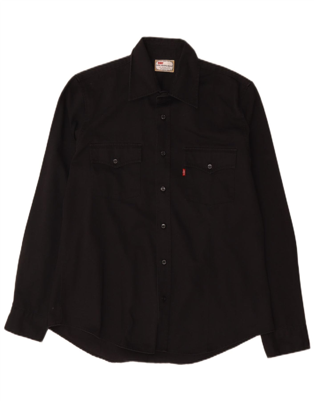 Camisa Levi's para hombre grande de algodón negro