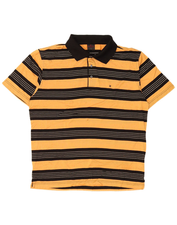 Pierre Cardin Polo Hombre Algodón A Rayas Amarillo Medio
