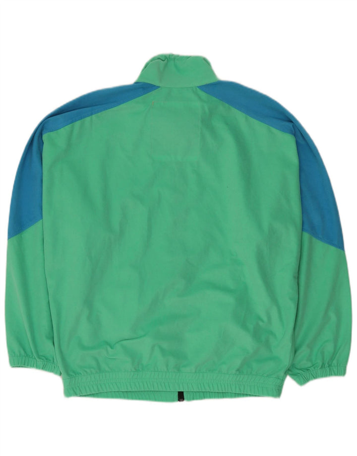 BAILO Chaqueta de chándal con gráfico para hombre, color verde pequeño, color block