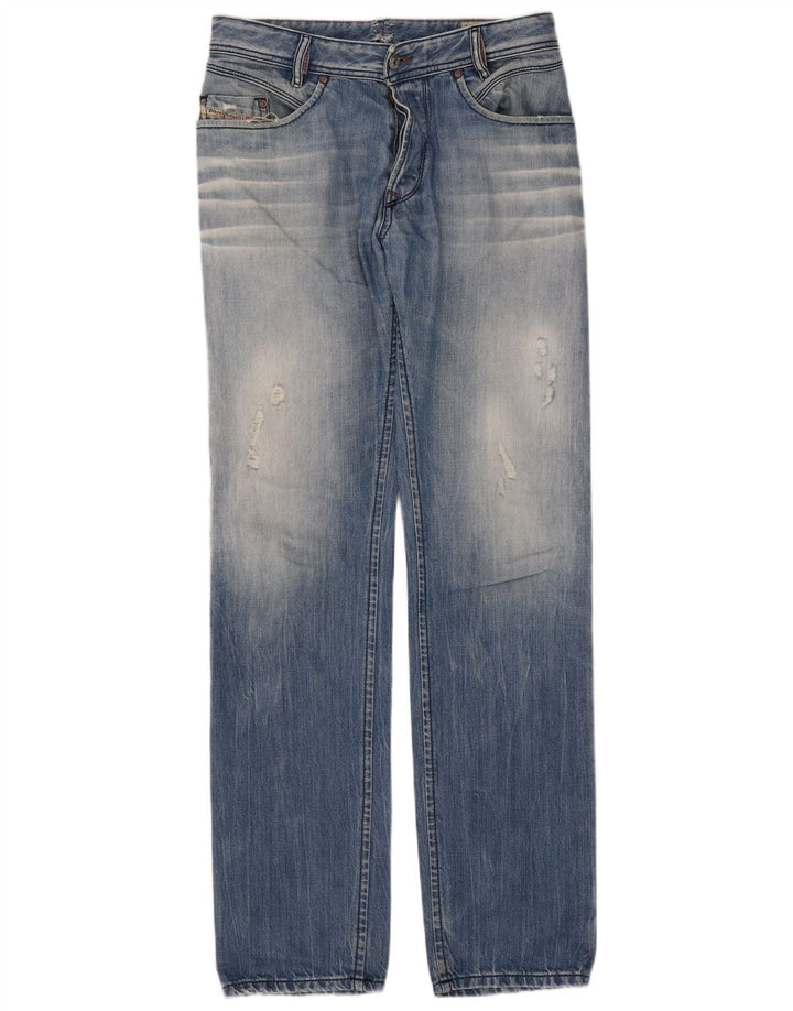 Diesel Hombre Iakop Vaqueros Slim Desgastados W33 L34 Algodón Azul