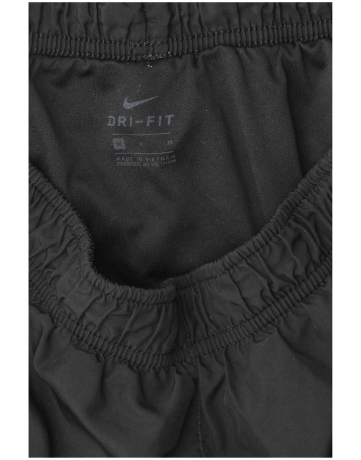 NIKE Womens Dri Fit Sport Shorts UK 12 Medium  Black Polyester