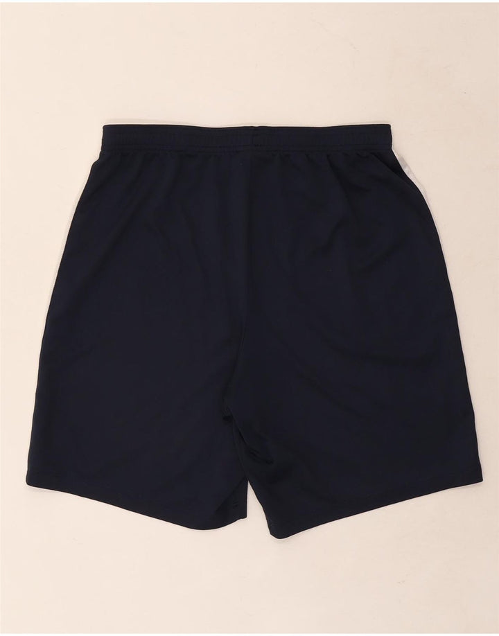 Nike - Pantalones cortos deportivos Dri Fit para hombre, poliéster, color azul marino, talla grande