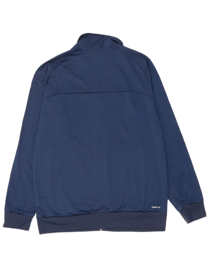 Adidas Mens Chándal Top Chaqueta UK 42/44 Grande Azul Marino Poliéster