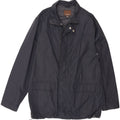 Zara Mens Utility Jacket UK 40 Large Azul Marino Nylon