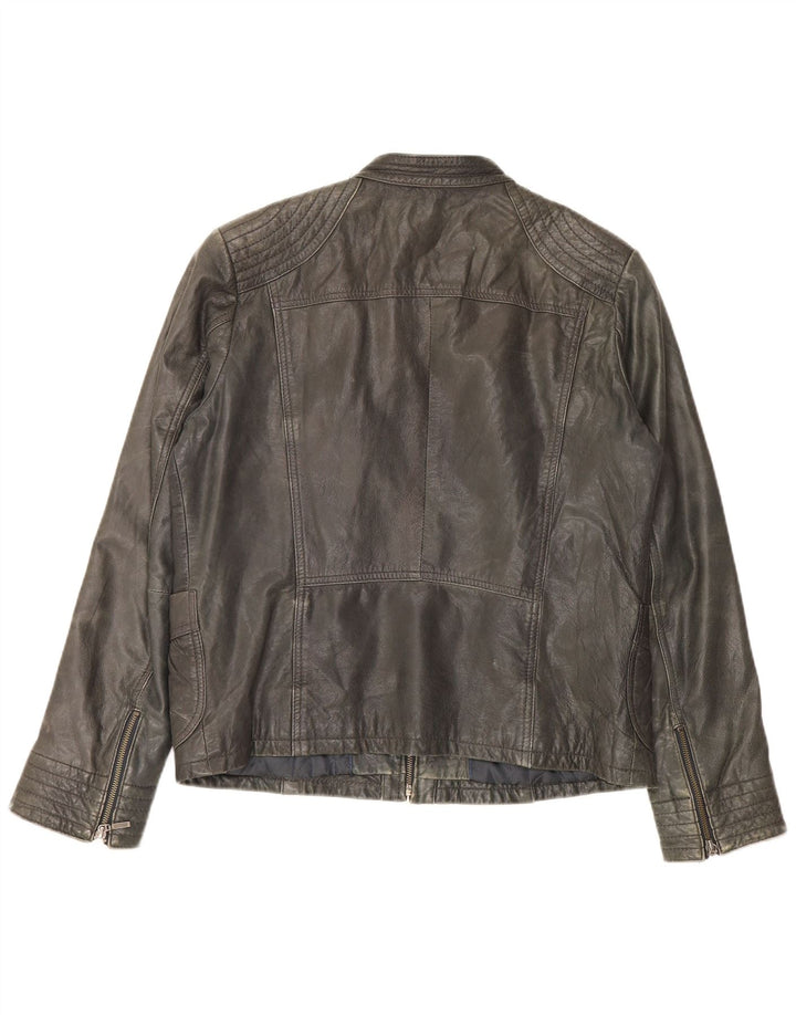 Conbipel Chaqueta Biker Mujer IT 54 2XL Cuero Negro