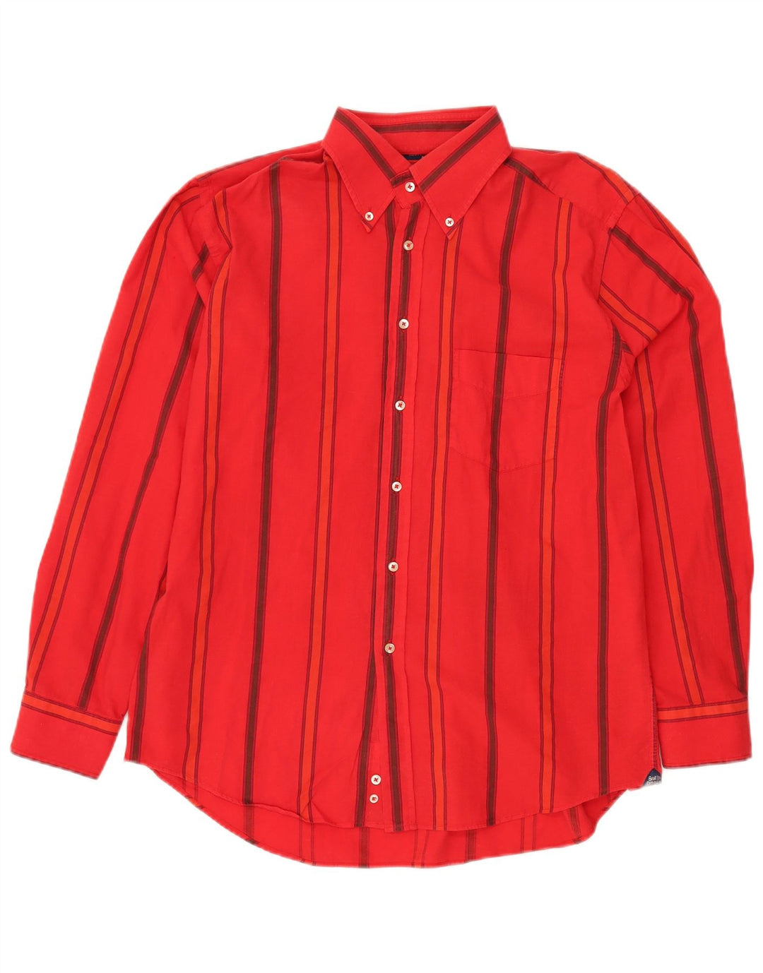 BEST COMPANY Camisa para hombre grande a rayas rojas