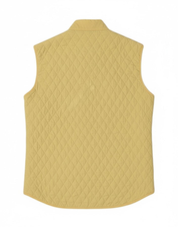 Conte of Florence Chaleco acolchado para mujer IT 40 Pequeño poliéster amarillo