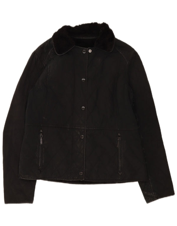 Barbour Chaqueta acolchada para mujer UK 46 Grande Poliamida negra