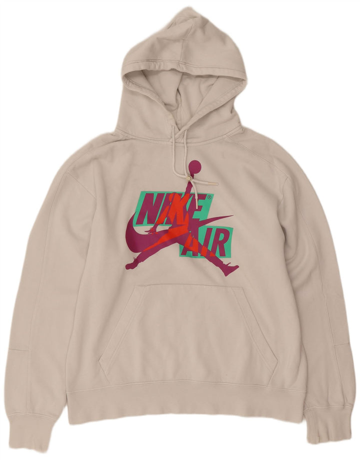 Jersey Con Capucha Y Estampado Jordan Hombre Blanco Mediano