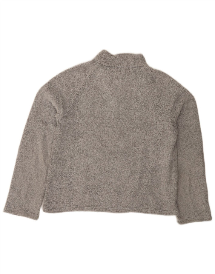 Jersey de forro polar con cuello y cremallera para mujer de Fat Face UK 44 Poliéster gris grande