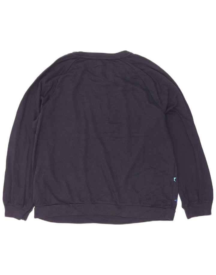 Gap - Sudadera con estampado abstracto para mujer, talla 40, XL, algodón azul marino
