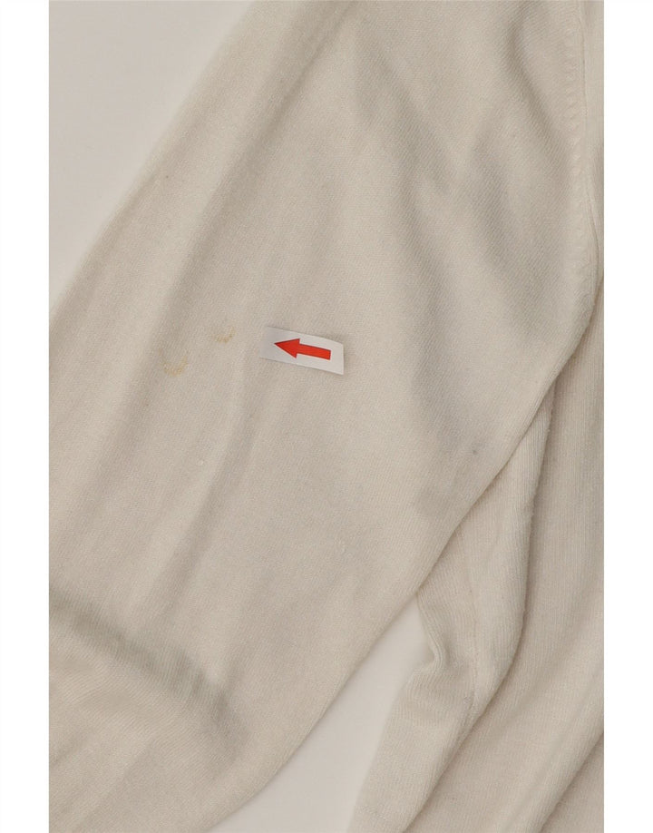 Zara - Cárdigan para mujer, talla 40, talla grande, rayón blanco