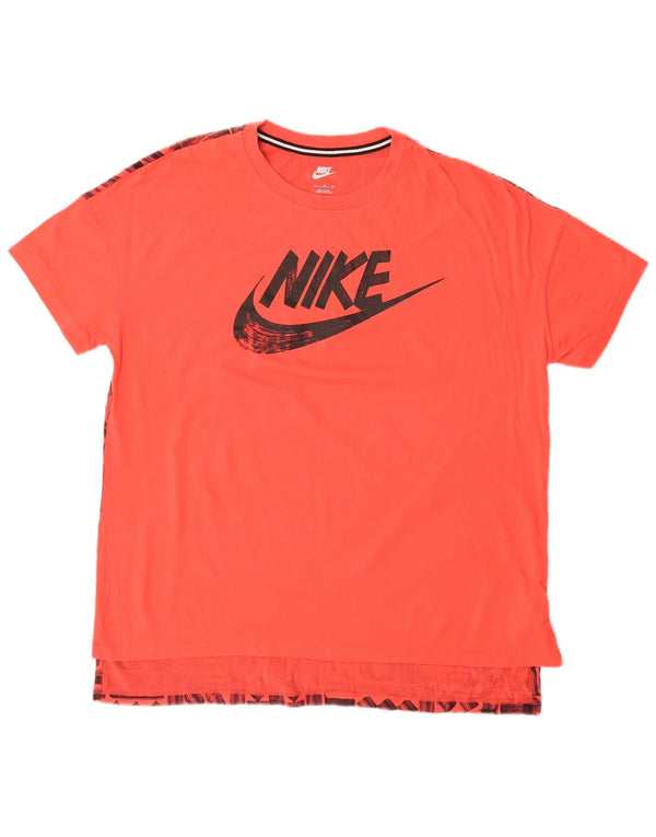 NIKE Camiseta gráfica para hombre Top XL Algodón rojo