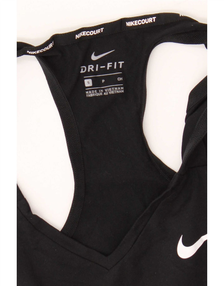 Nike - Camiseta sin mangas Dri Fit para mujer, talla 8, color negro
