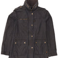 Chaqueta militar con capucha para mujer Fat Face UK 8 Small Gris Algodón