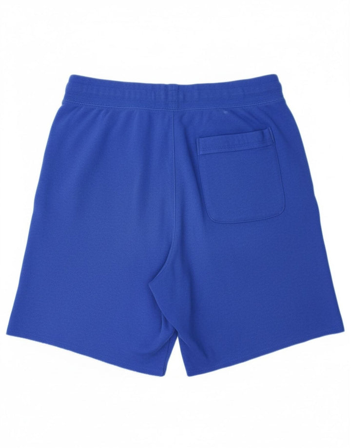 Pantalones cortos deportivos con estampado gráfico de algodón azul medio para hombre Nike