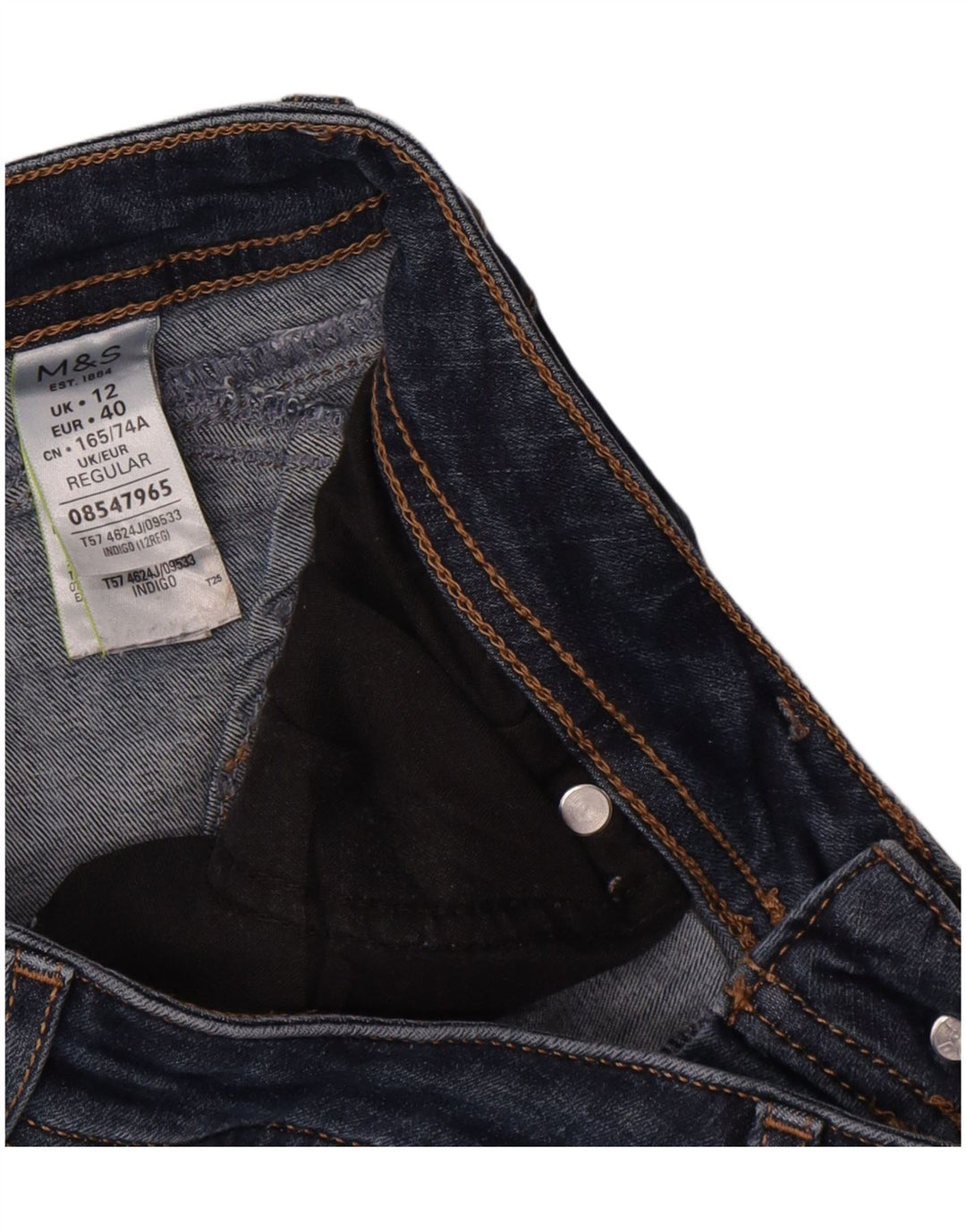 Marks & Spencer Jeans Per Una Slim para Mujer UK 12 Medium W32 L30 Azul Marino