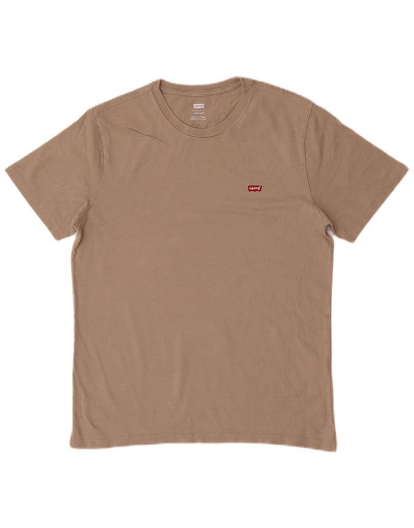 Levi's Camiseta de corte estándar para hombre de algodón marrón medio