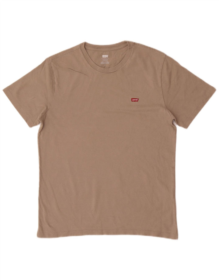 Levi's Camiseta de corte estándar para hombre de algodón marrón medio