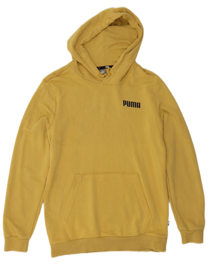 Puma Hombre Sudadera Con Capucha Jumper Small Amarillo Algodón