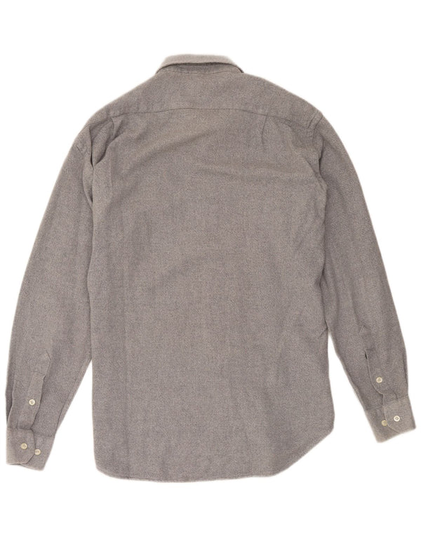 Camisa vintage para hombre talla 41 16 gris grande