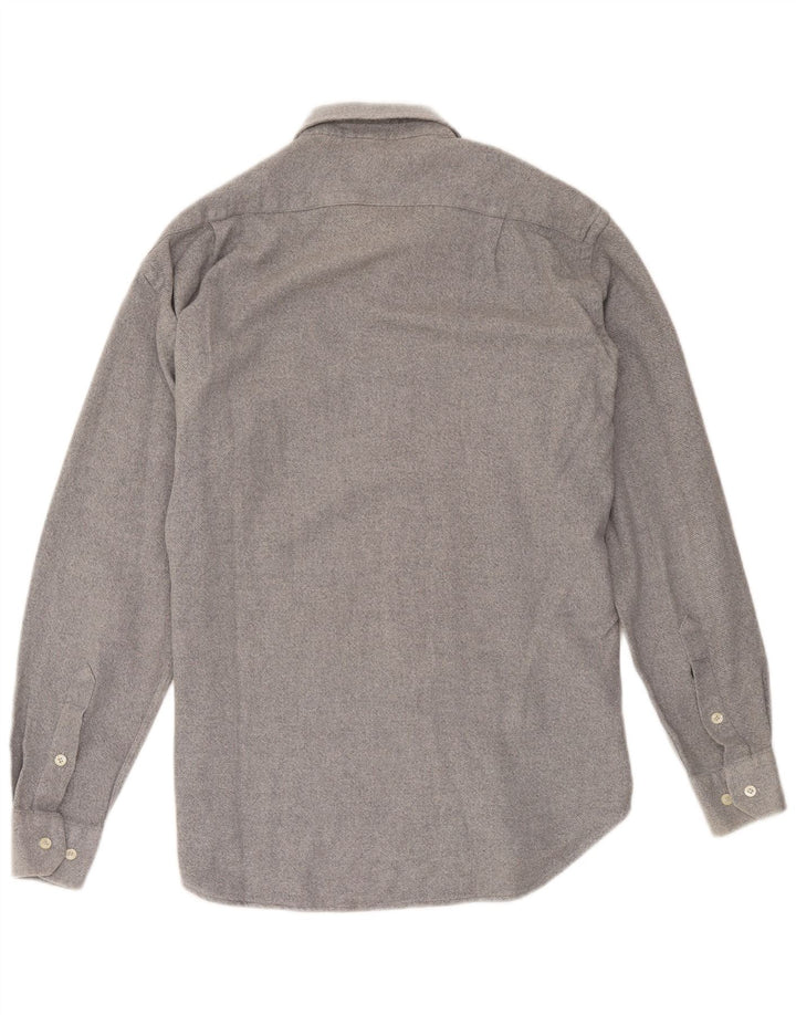 Camisa vintage para hombre talla 41 16 gris grande