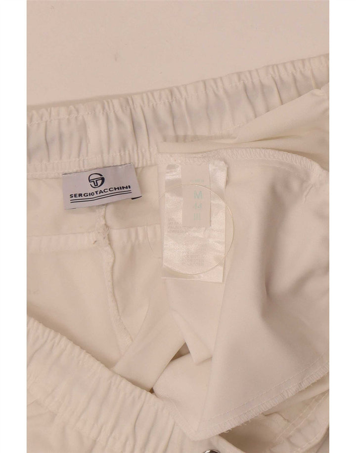 Shorts Deportivos Mujer Sergio Tacchini IT 44 Medio Blanco Poliéster