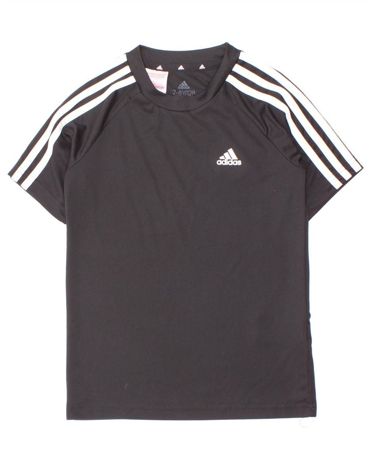 Adidas Boys Aeroready Camiseta Top 7-8 años Negro Poliéster