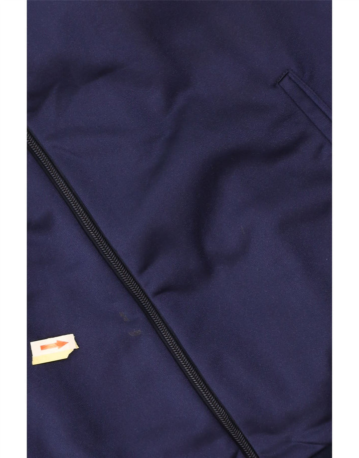 ASICS Mens Graphic Chándal Top Chaqueta Grande Azul Marino Poliamida