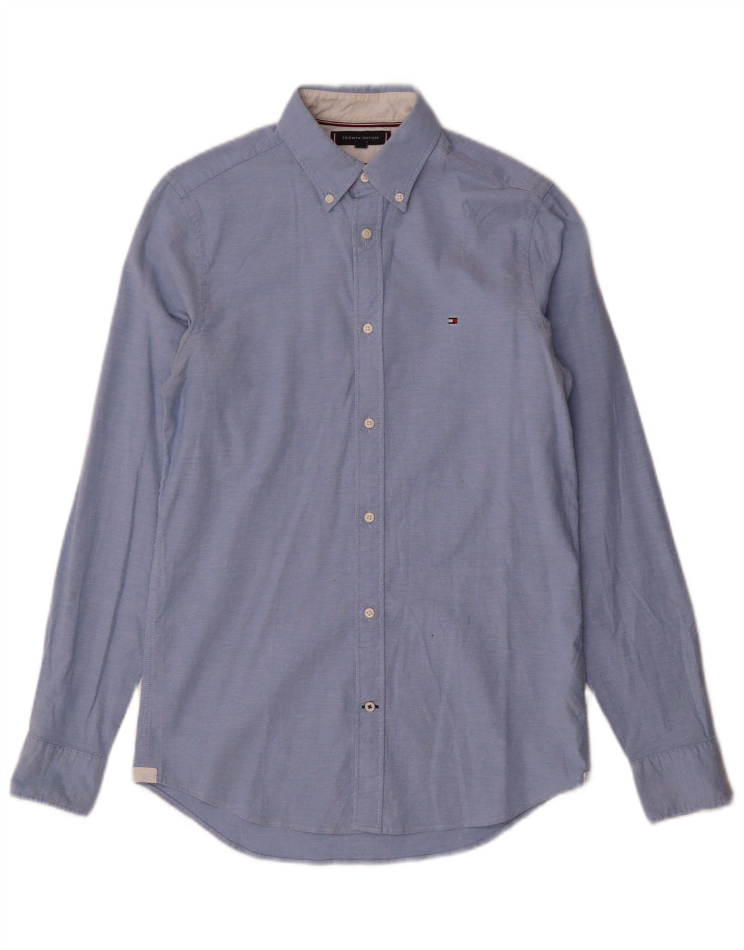 Camisa Tommy Hilfiger Hombre Slim Fit Algodón Azul Pequeño