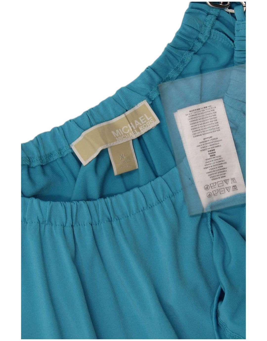 MICHAEL KORS Blusa de manga larga para mujer UK 40 XL Poliéster azul