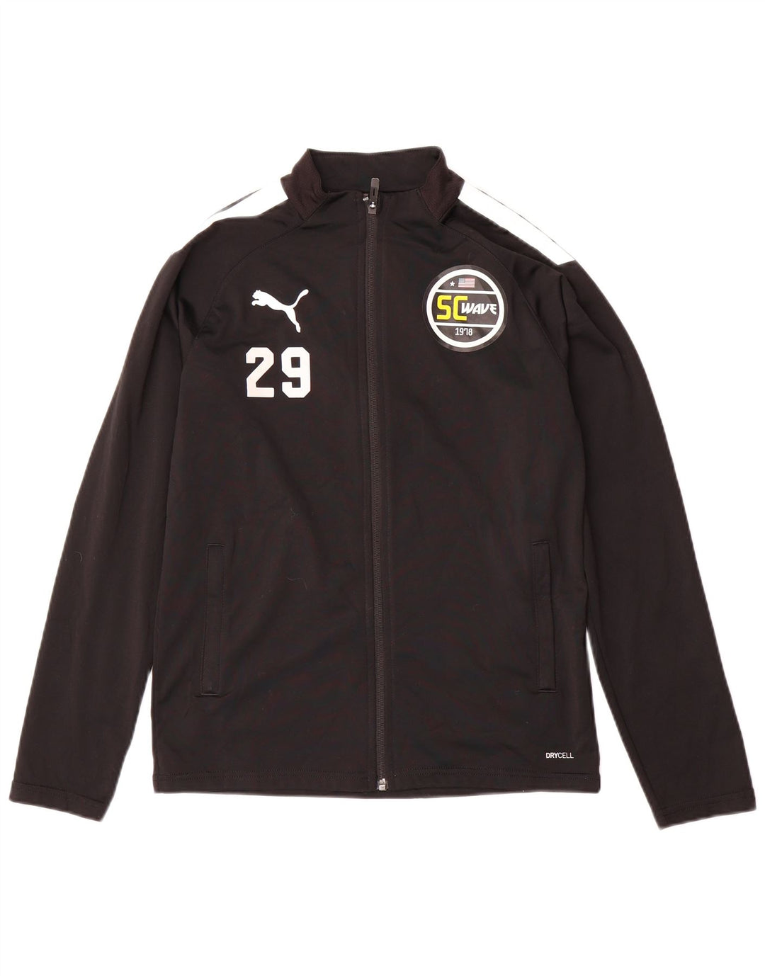 PUMA Chaqueta de chándal para niño 13-14 años Poliéster color block negro